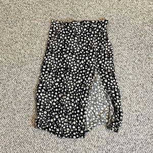 Flower midi skirt